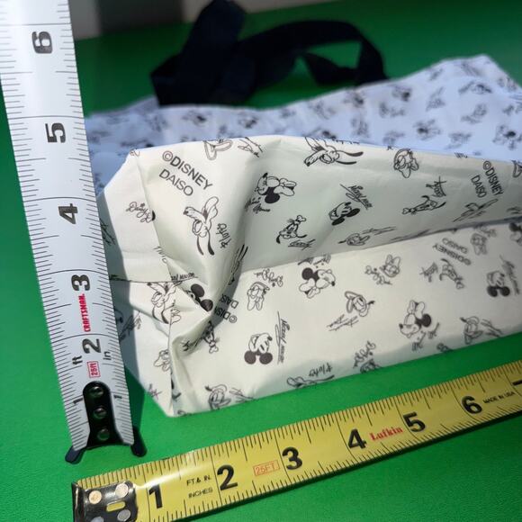 Disney Classic Vintage Mickey Mouse Soft Tote Bag Gusset + Stationery Set Japan - Picture 4 of 8